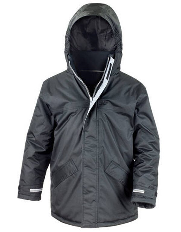 Winter Parka Result Core Junior Geborduurd Achterkant