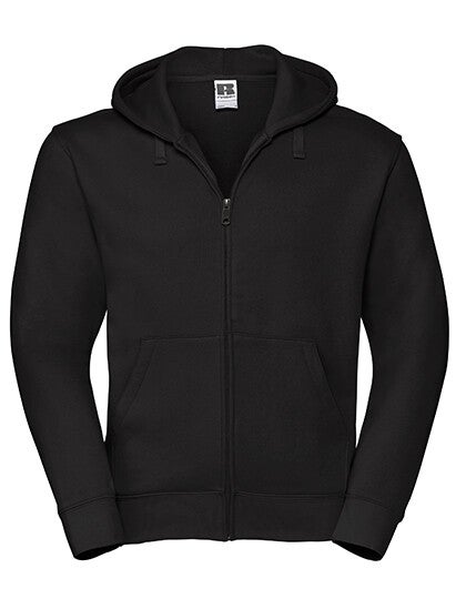 Zipped Hoodie Jacket Russell Man Geborduurd Achterkant