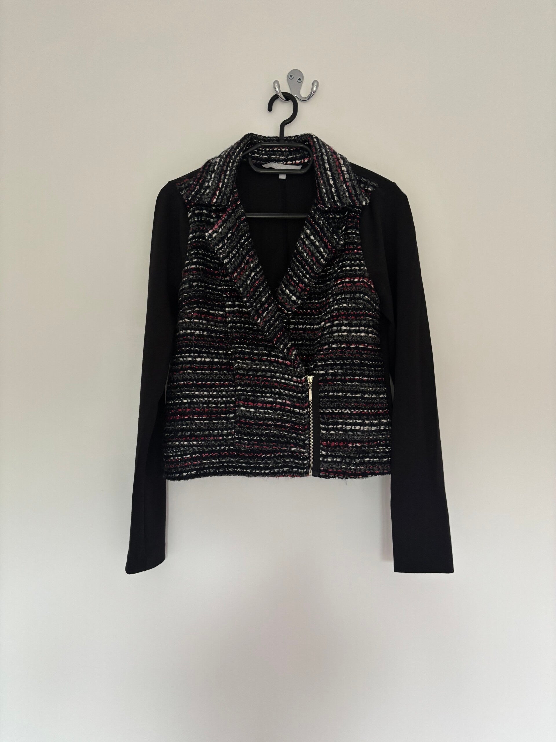 Red Herring Black Collared Blazer Jacket Size 8
