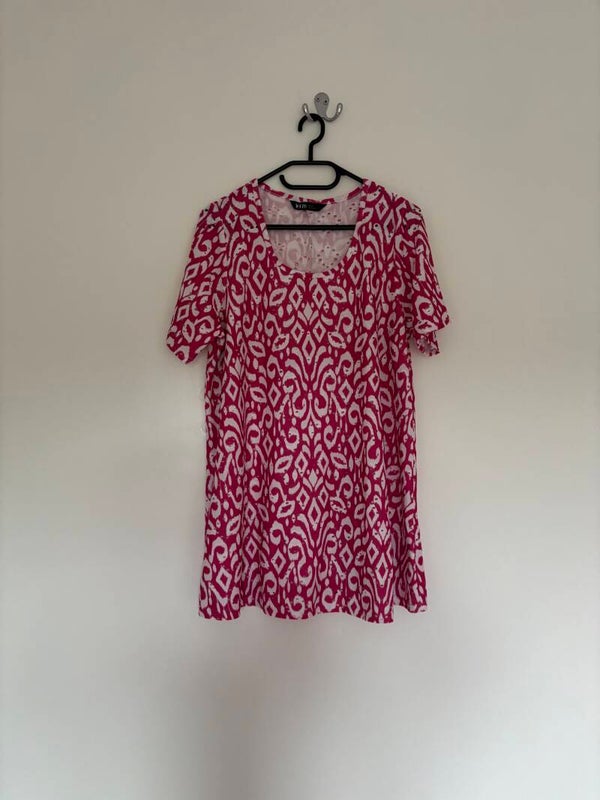 Yours Clothing Short Sleeve Top Blouse Pink Size 16