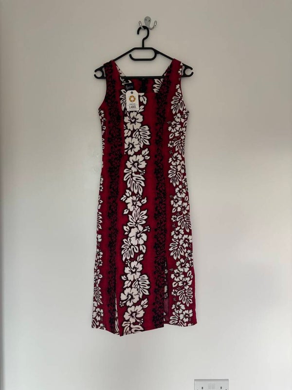 Royal Creations Hawaii Vintage Sleeveless Midi Dress Size XS
