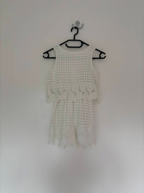 Girls Mayoral Sleeveless Summer Lined Playsuit Size 9-10 Years