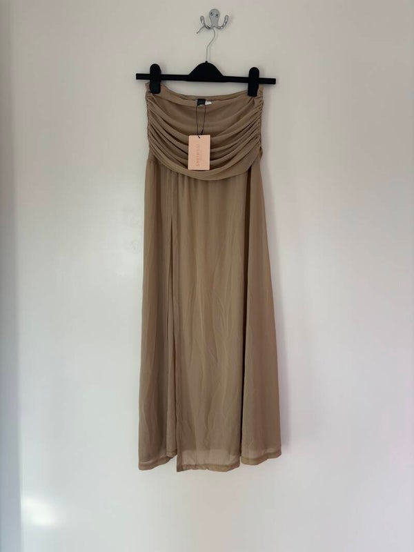 Shein Bae Long Maxi Beige Skirt New Size L