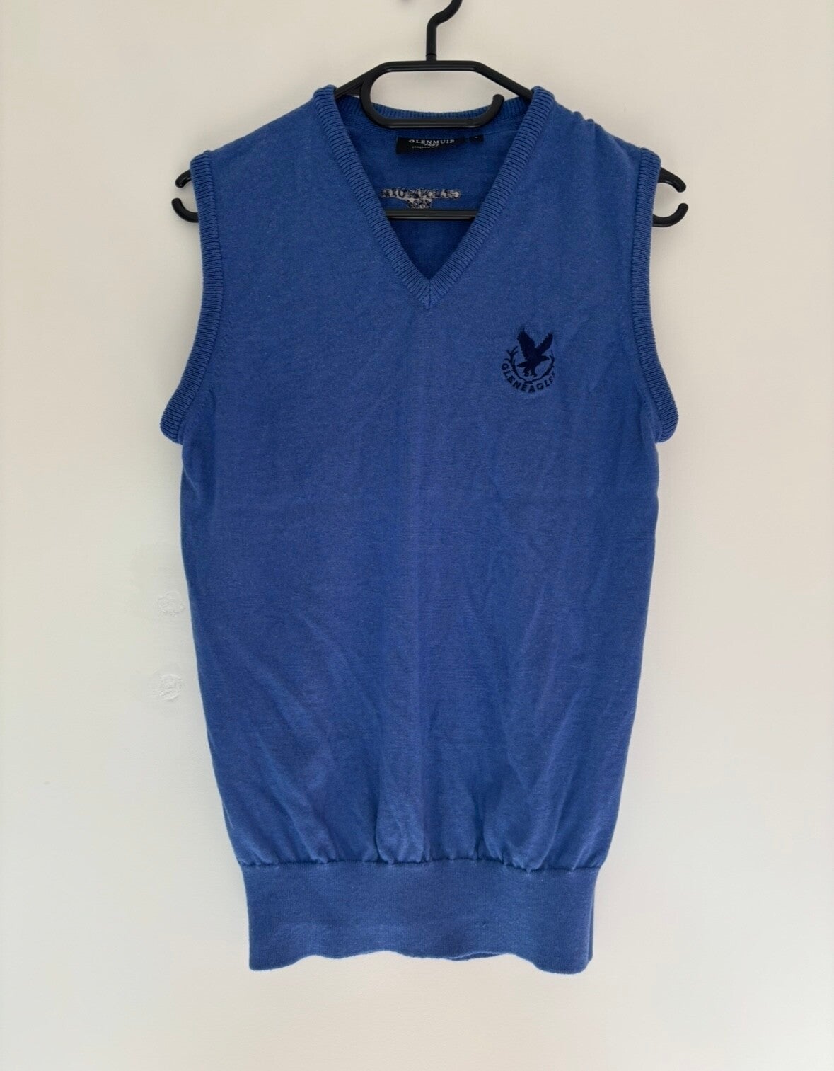 Glenmuir 100% Merino Wool V-Neck Vest Golf Sweater Size S