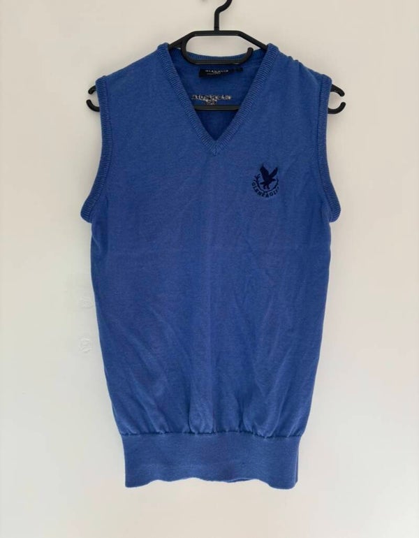 Glenmuir 100% Merino Wool V-Neck Vest Golf Sweater Size S