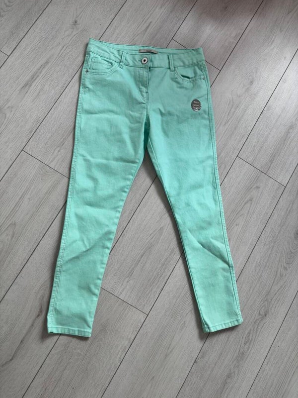 George Ankle Grazer Length Aqua Trousers Size 10