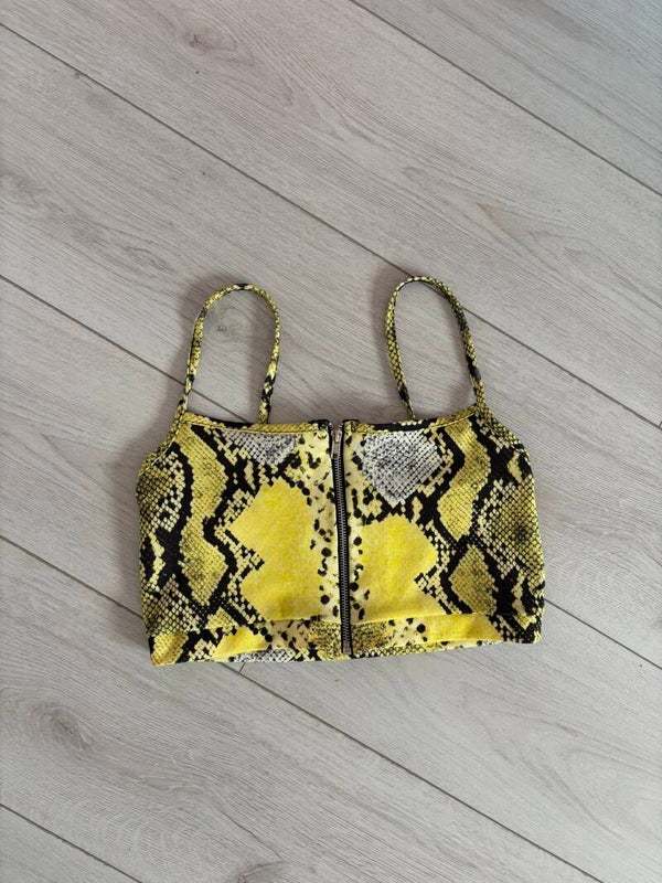 IX London Sleeveless Summer Full Front Zip Crop Top Size 10