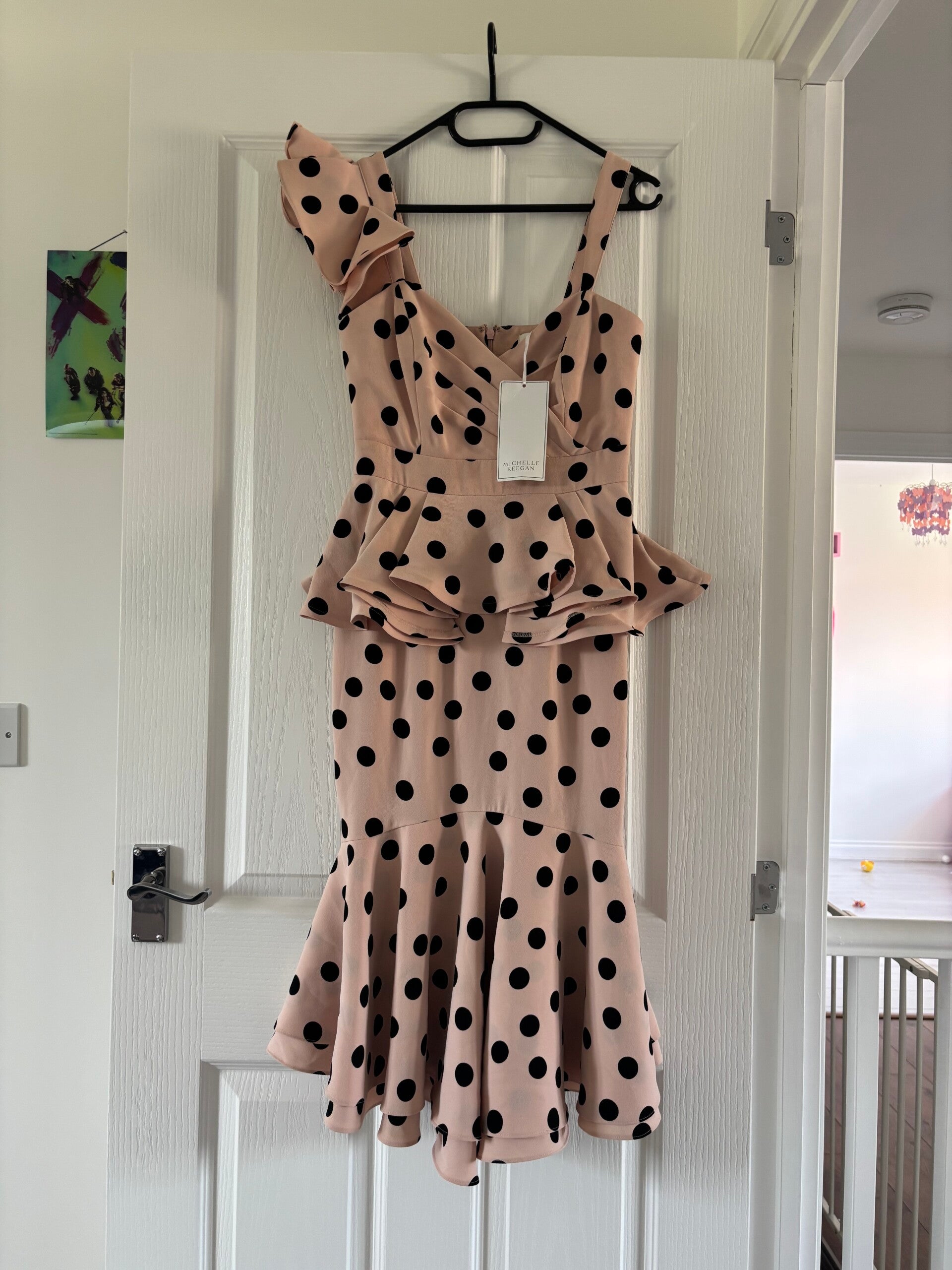 Michelle Keegan Sleeveless Midi Occasion Dress Size 8