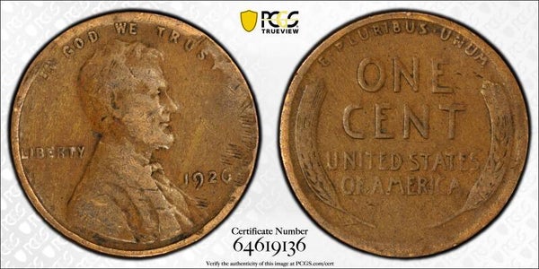 1926 penny no mint mark rarity