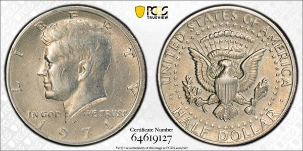 1971 JFK half dollar rarity: scar face