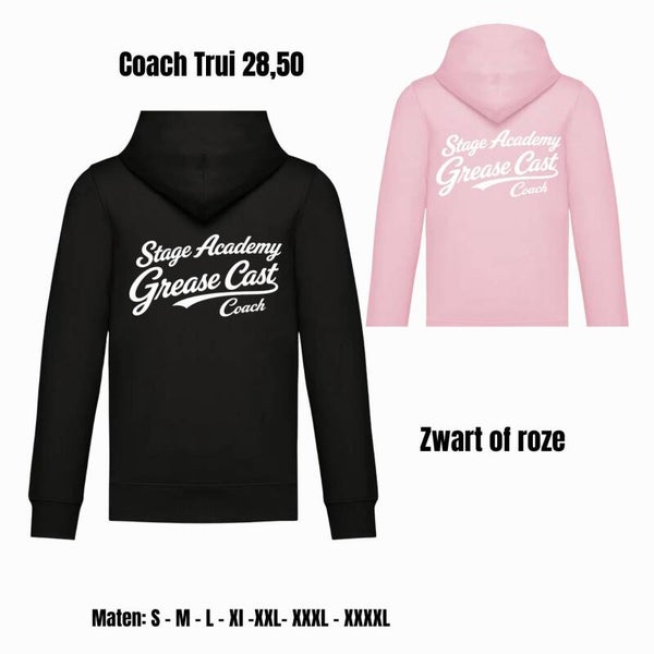 Coaches Trui Zwart of Roze
