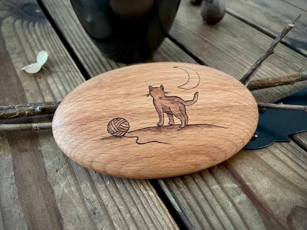 Trauerstein „Katze & Halbmond“ – Erinnerung