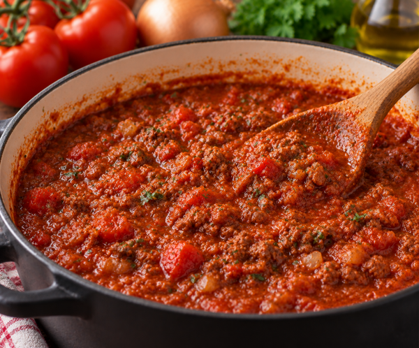 verse spaghetti saus rundergehakt 500gram