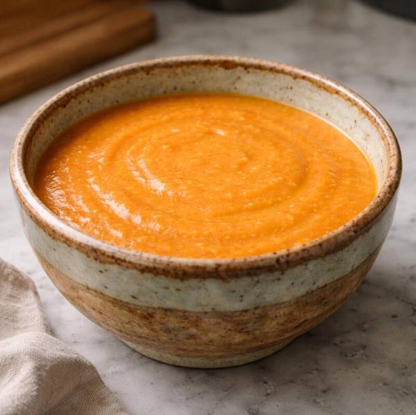 pompoensoep afgewerkt met ras el hanout  500ml