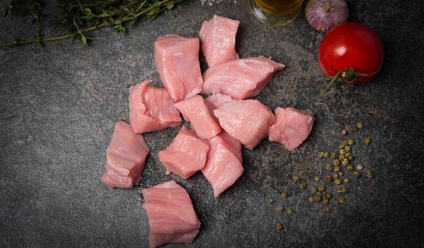 kalfvlees blokjes  per 500gram