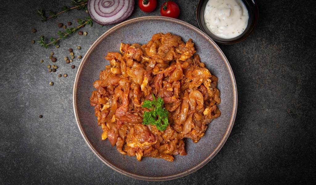 kalkoen shoarma per 500gram