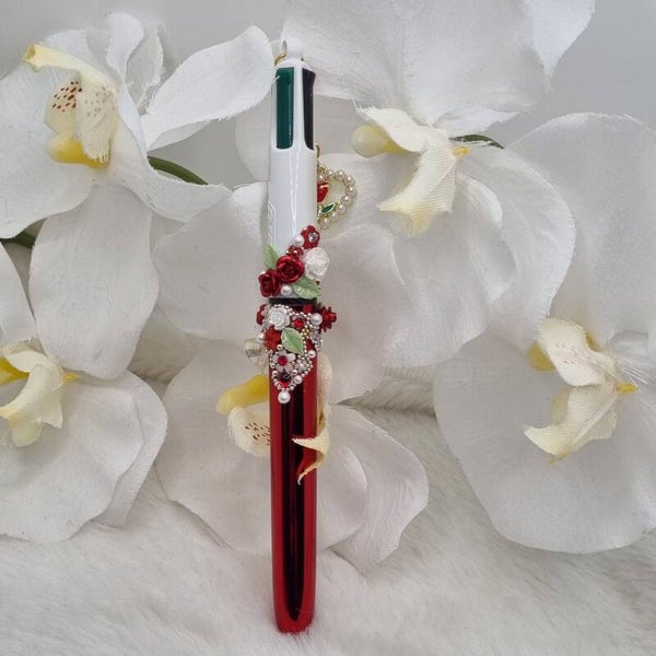 Stylo 4 couleurs rouge 1