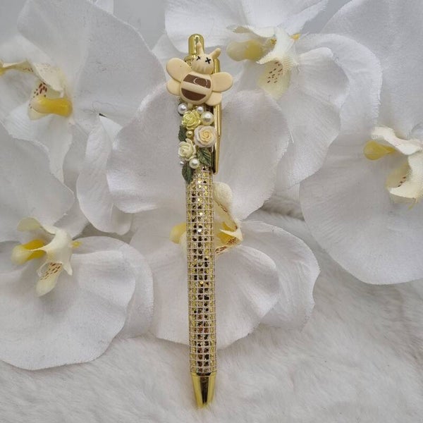 Stylo abeille jaune 10