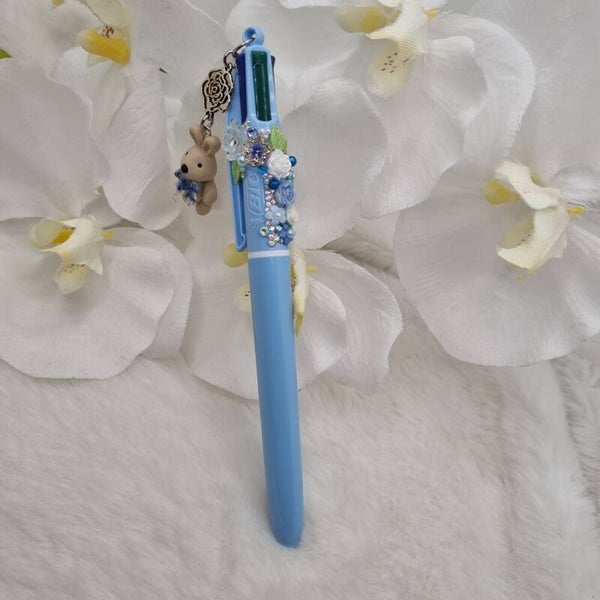 Stylo 4 couleurs full bleu ciel 11