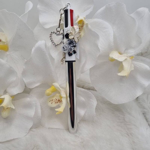 Stylo 4 couleur argent 14