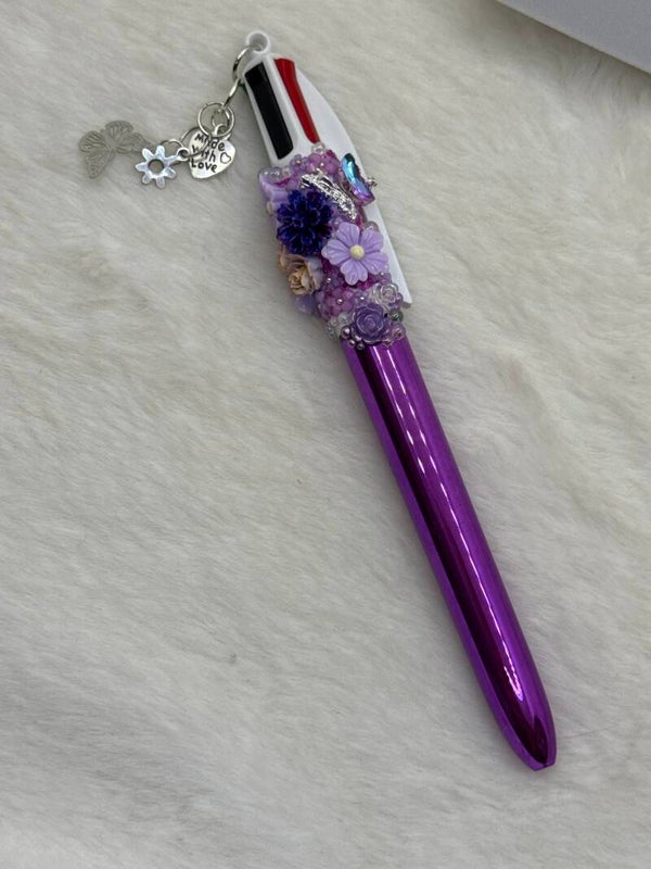 Stylo 4 couleurs violet 23