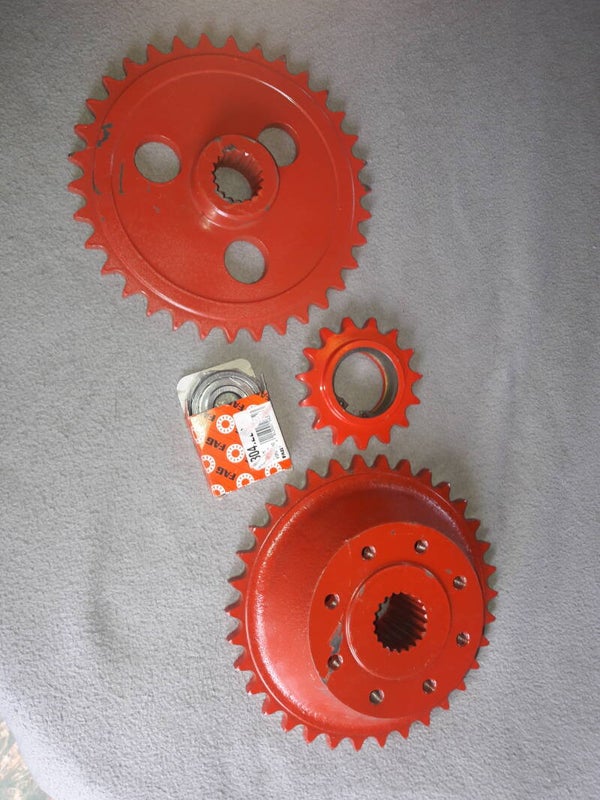 Welger  invoervork aandrijflijn.