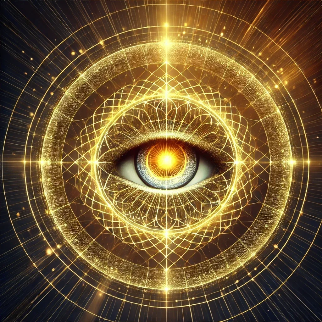 Goldenes Gitter Auge