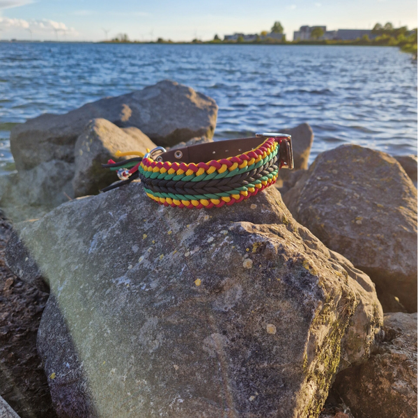 Paracord halsband Reggae