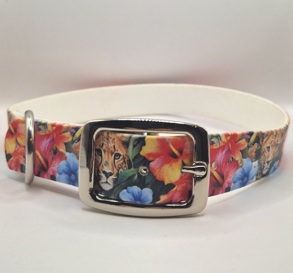 Halsband classic panter maat L (45 - 55 cm)