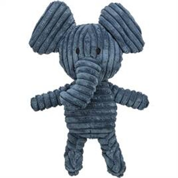 Trixie Olifant ribstofpluche donkergrijs