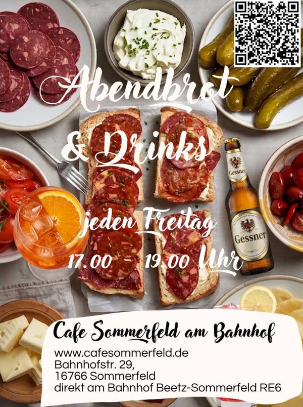 Abendbrot & Drinks / jeden Freitag 17.00 - 19.00 Uhr