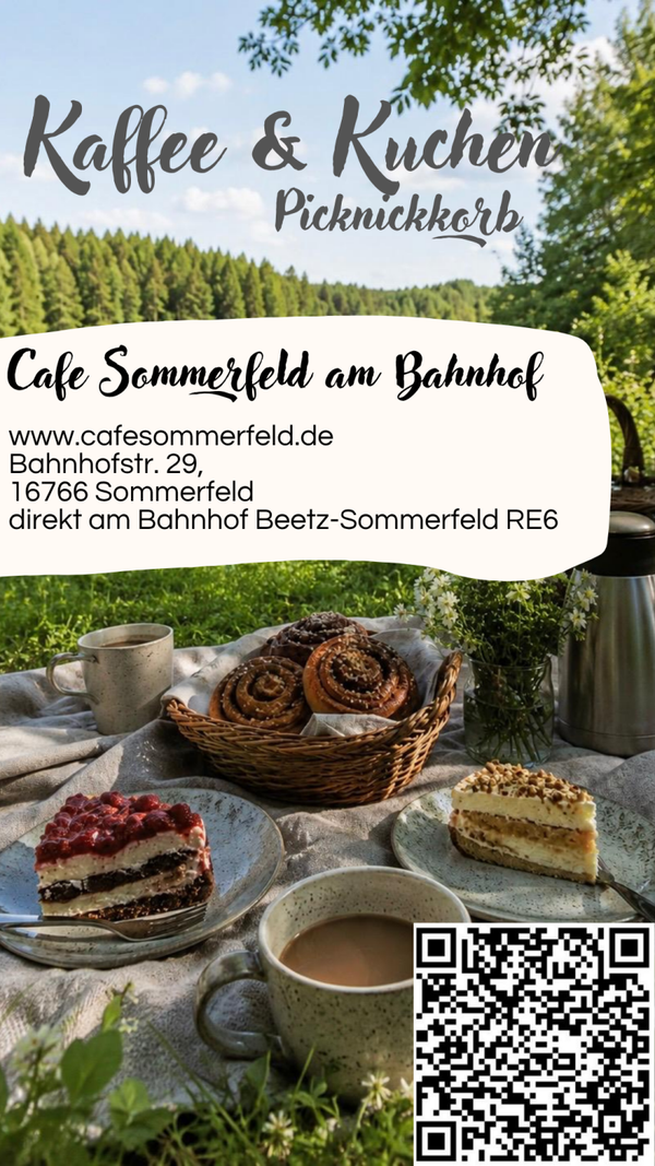 Reservierung: Picknickkorb Kaffee & Kuchen für zwei