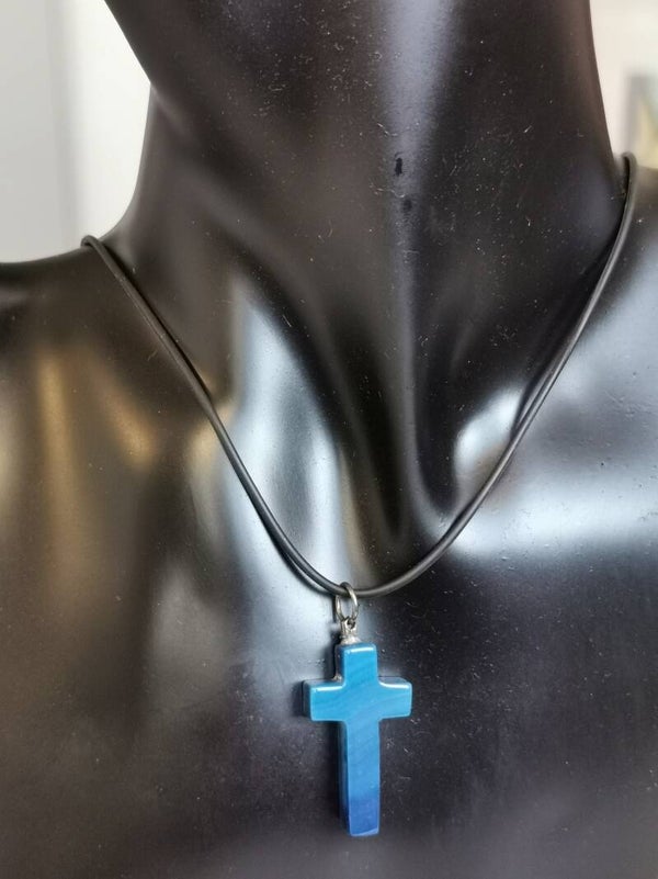 Agaat (blauw gekleurd)