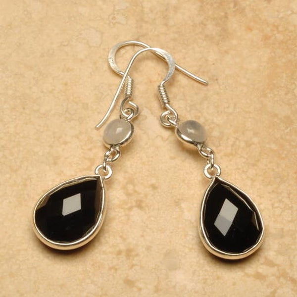 Zwarte Onyx & Regenboog Maansteen