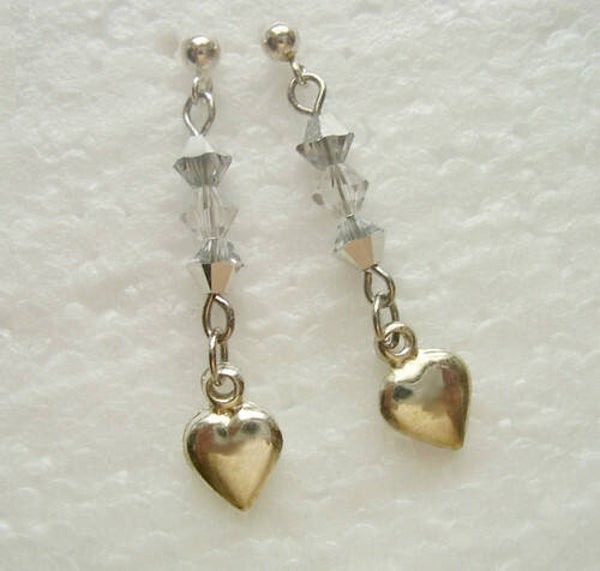 Sterling zilver hart & Swarowski kristal