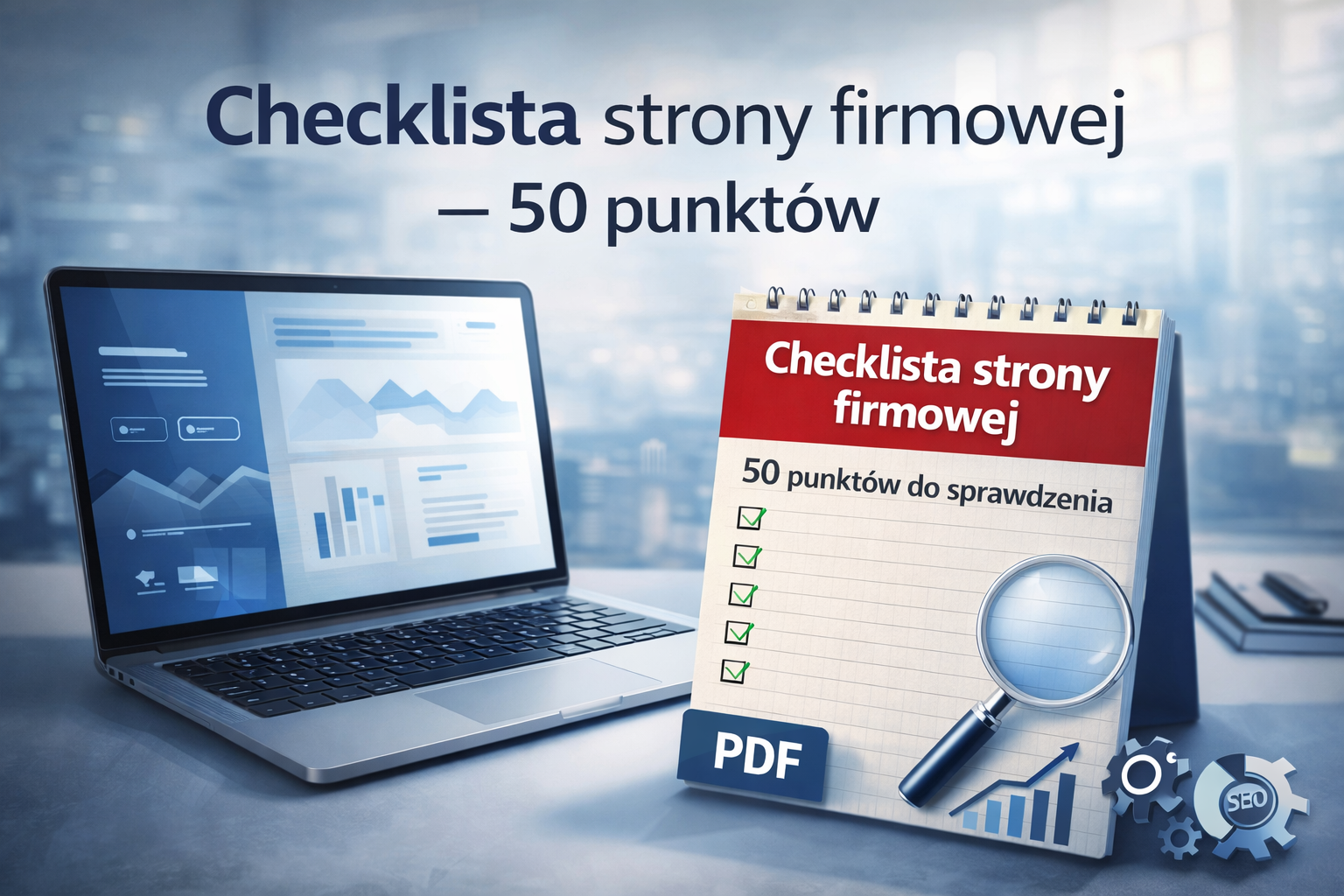 Checklista strony firmowej — 50 punktów