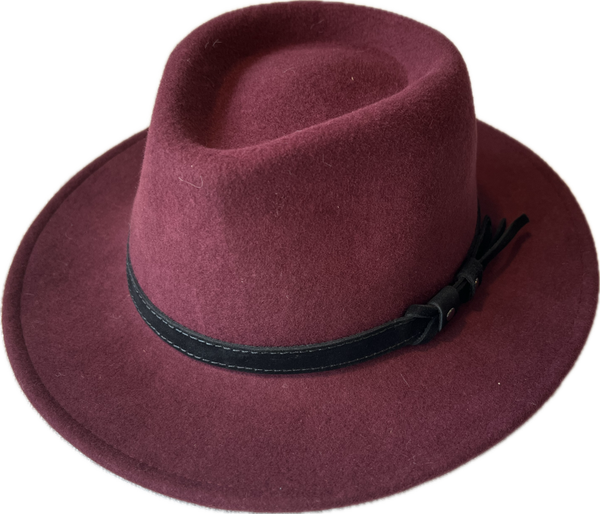 Cowboyhoed bordeaux