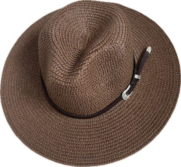 Cowboyhoed donkerbruin (kindermaat)