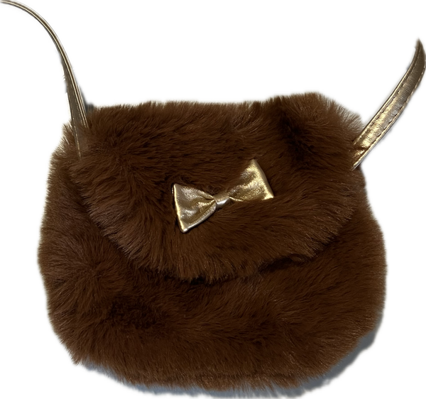 Tasje bruin strik