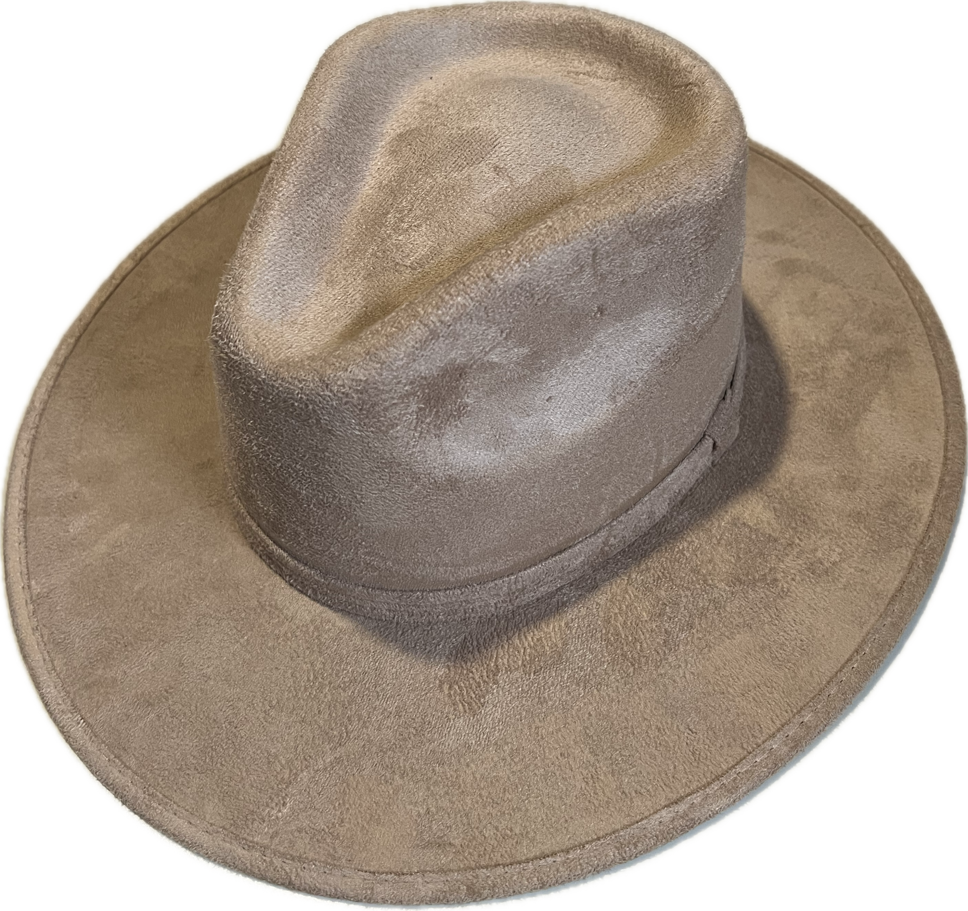 Cowboyhoed lichttaupe suède
