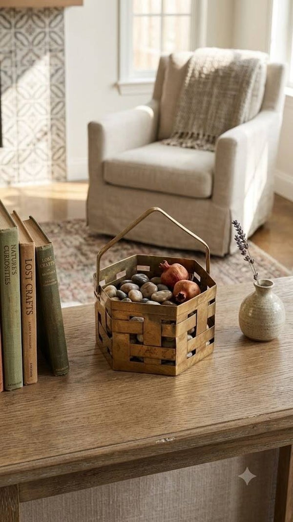 Small Brass Basket