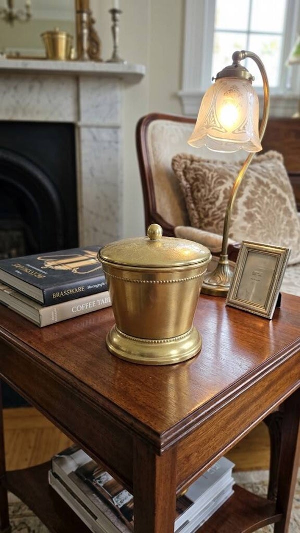 Brass Lidded Jar