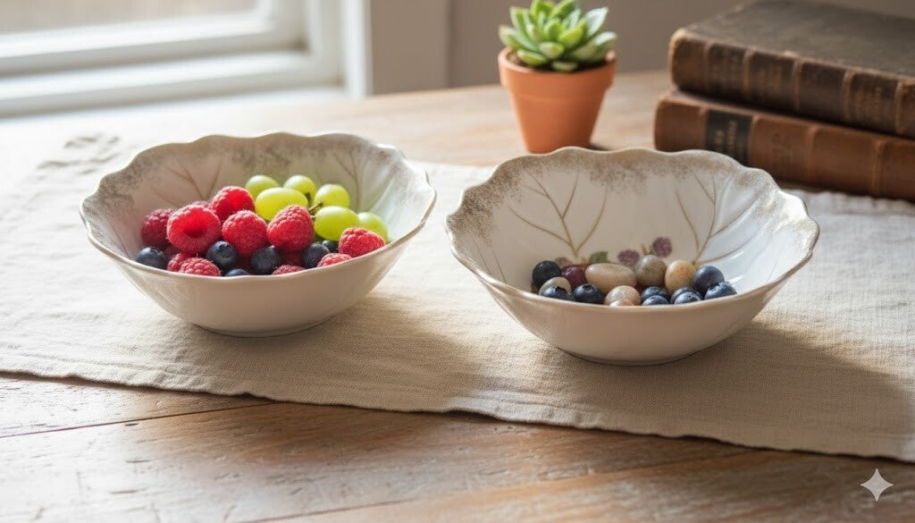 Elegant Vintage Style Set of two bowls by Trimont Ware