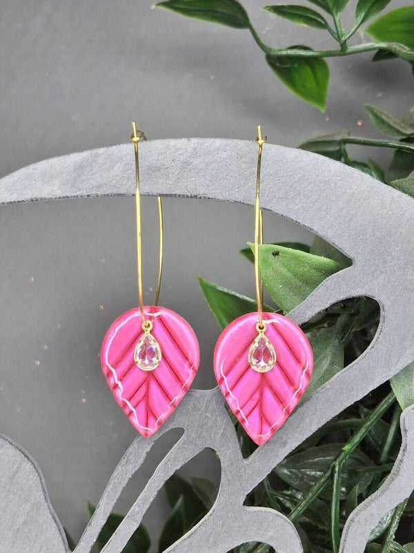 Boucles d'oreille Feuille