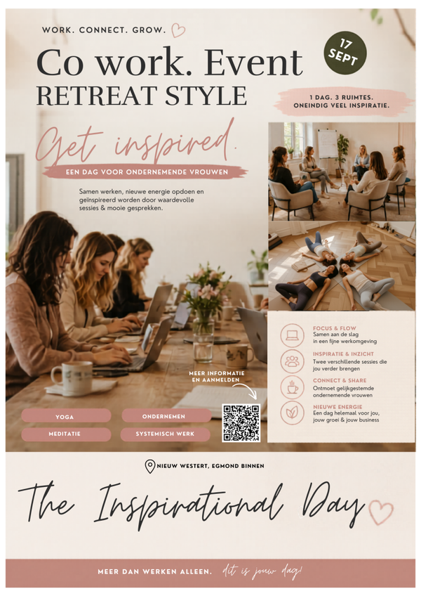 The Inspirational Day. Co work. Event RETREAT STYLE