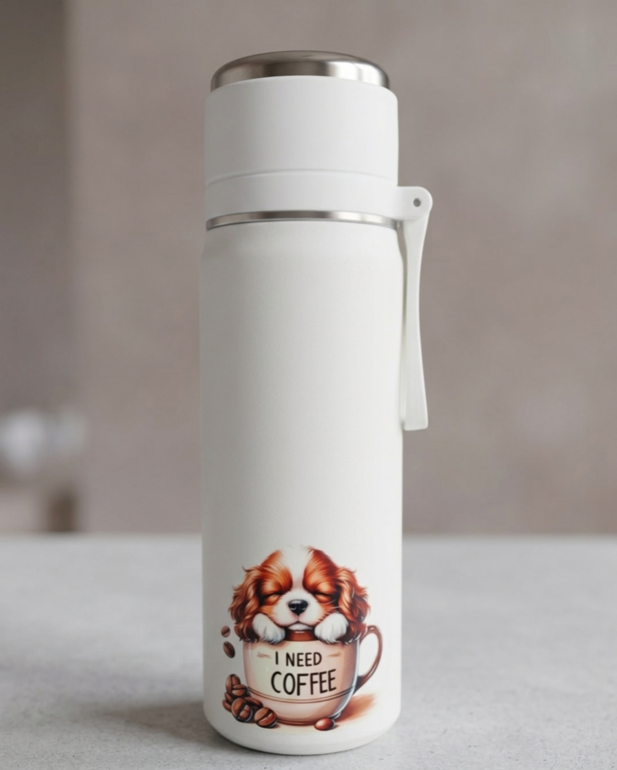 Dubbelwandige handbewerkte thermos Cavalier, inhoud 500ml