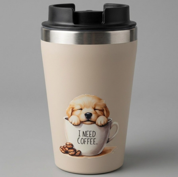 Koffie-to-go beker Golden retriever