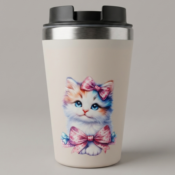 Koffie-to-go beker schattig kitten