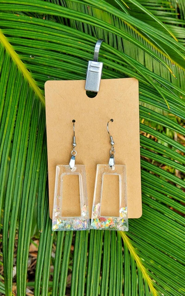 Pearl Flakes earrings, large