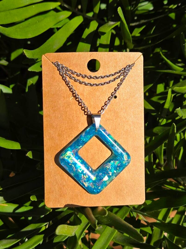 Turquoise Flakes necklace
